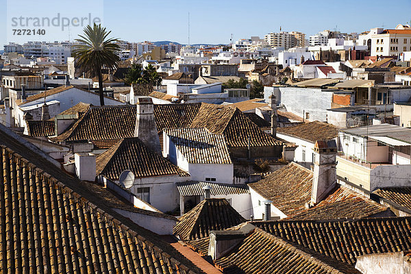 Dach Europa über Ansicht Algarve Faro Portugal