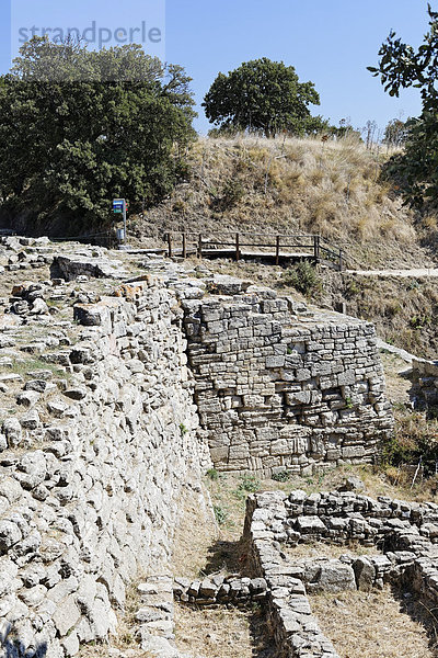 Ruinen von Troja  Troia  Truva  Canakkale  Marmara  Türkei  Asien