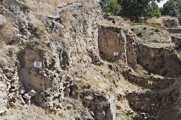 Antike Ausgrabungsstätte von Troja  Troia  Truva  Canakkale  Marmara  Westtürkei  Türkei  Asien