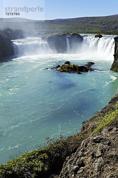 Godafoss Wasserfall  Island  Europa