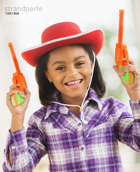 Portrait lächeln Hut Spielzeug 5-9 Jahre 5 bis 9 Jahre Mädchen Cowboy