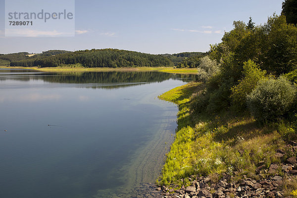 Große Dhünntalsperre  Trinkwassertalsperre  Odenthal  Bergisches Land  Nordrhein-Westfalen  Deutschland  Europa  ÖffentlicherGrund