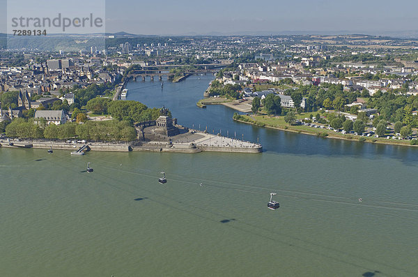 Europa Fluss Deutschland Koblenz Rheinland-Pfalz