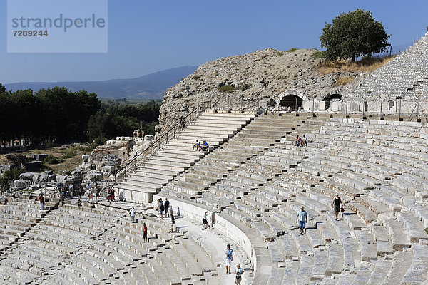 Großes Theater  UNESCO Weltkulturerbe  Ephesos  Ephesus  Efes  Izmir  türkische Ägäis  Westtürkei  Türkei  Asien