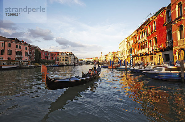 Gondel auf dem Canale Grande  Venedig  Italien