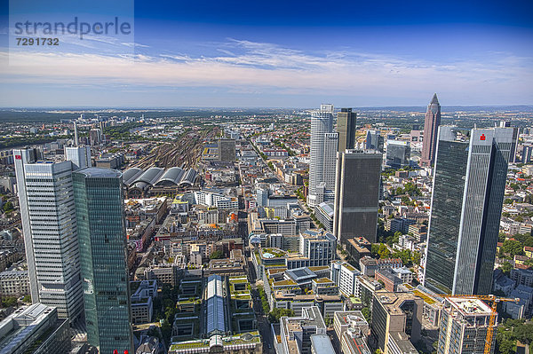Deutschland  Frankfurt  Blick auf den Finanzplatz