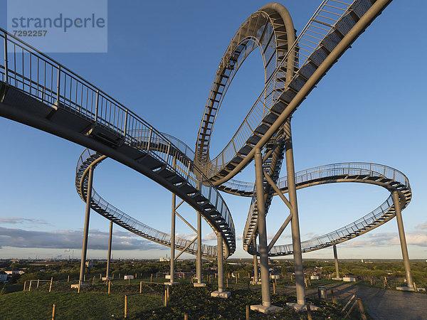 Germany  Duisburg  View of Tiger and Turtle art installation at Angerpark