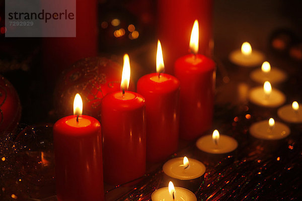Germany  Christmas decoration with candles