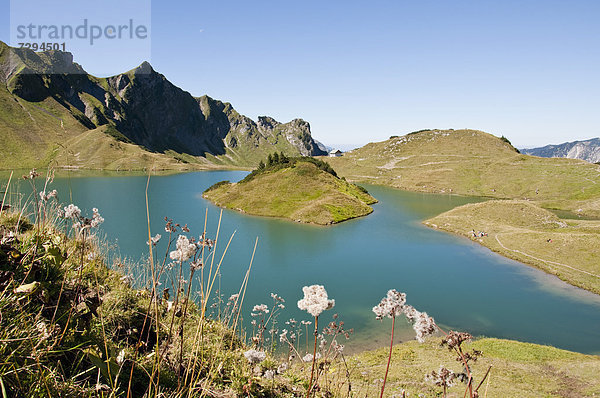 Germany  Bavaria  View of Schrecksee Lake