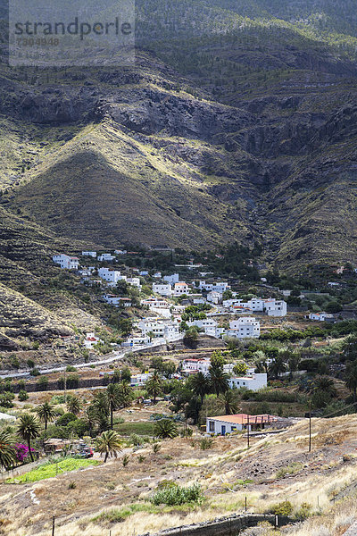 Europa Dorf Ansicht Kanaren Kanarische Inseln Gran Canaria Spanien