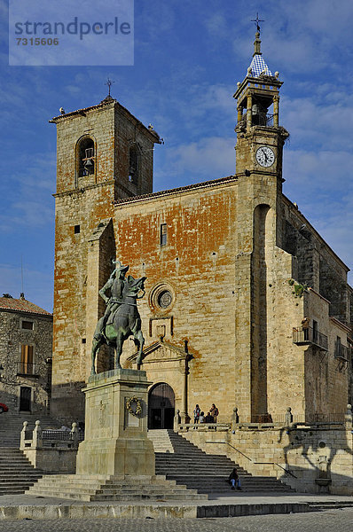 Kirche  Stadtplatz  Extremadura  Bürgermeister  Spanien  Trujillo