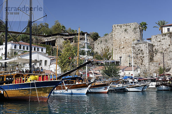 Hafen in der Altstadt von Antalya  Kaleici  Türkische Riviera  Türkei  Asien