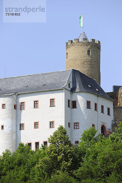 Burg Scharfenstein  Scharfenstein bei Drebach  Sachsen  Deutschland  Europa