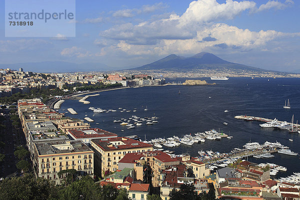 Stadtansicht Stadtansichten Vulkan Kampanien Italien Neapel