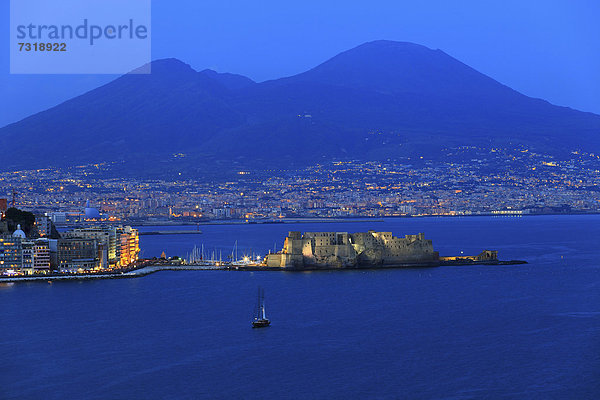 Vulkan Kampanien Abenddämmerung Italien Neapel