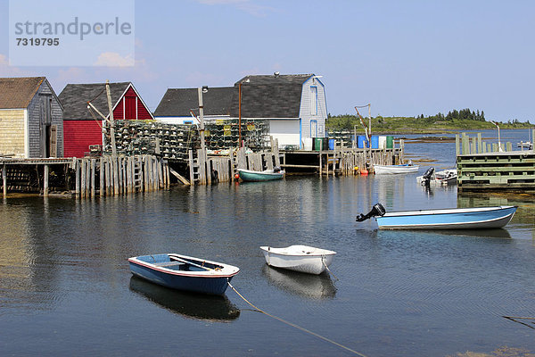 Boote  Blue Rocks  Lunenburg  Maritime Provinzen  Nova Scotia  Neuschottland  Kanada