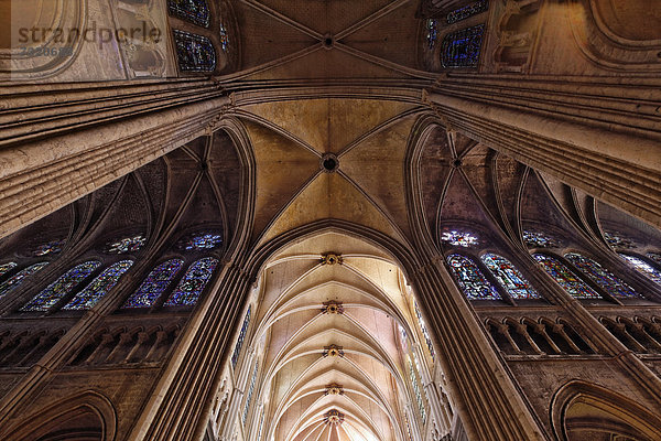 Kathedrale Chartres  Region Ile de France  DÈpartement Eure-et-Loir  Frankreich  Europa