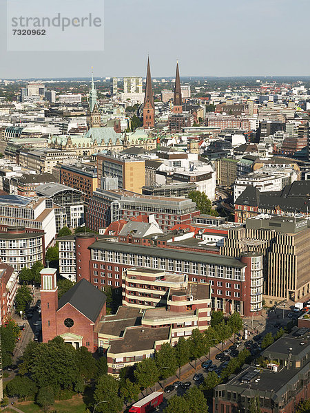 Europa Stadt Geschichte Kirche Hamburg - Deutschland Deutschland