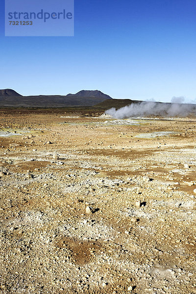Geothermiegebiet  Namafjall Hverir  Island  Europa