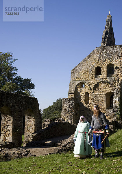 Mittelalter  Großbritannien  Schlacht  Kostüm - Faschingskostüm  Abtei  East Sussex  England