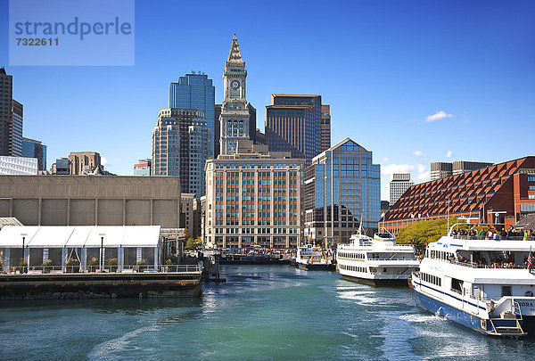 Vereinigte Staaten von Amerika USA zeigen Hafen Tradition Wohnhaus Boston Massachusetts