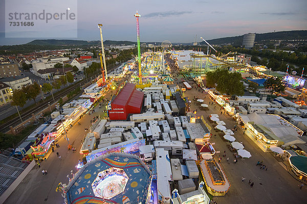 Rummelplatz  Cannstatter Wasen  Volksfest  Bad Cannstatt  Stuttgart  Baden-Württemberg  Deutschland  Europa