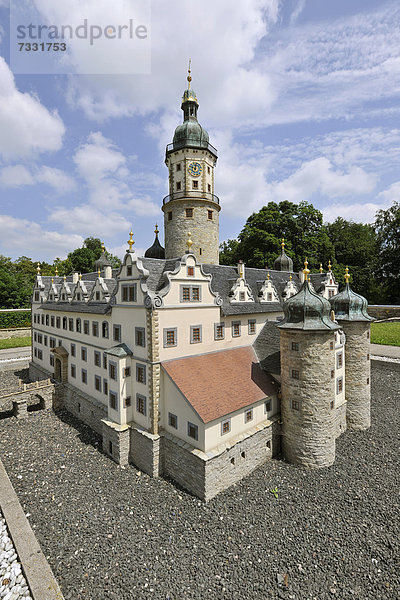 Modell des Stadtschlosses Arnstadt  Arnstadt  Thüringen  Deutschland  Europa