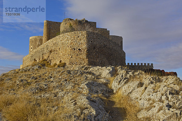 Castillo de Consuegra  Burg des Johanniterordens  Burg von Consuegra  Consuegra  Provinz Toledo  Route des Don Quijote oder Don Quixote  Castilla-La Mancha  Spanien  Europa