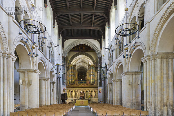 Innenansicht  Kathedrale von Rochester  Rochester  Kent  England  Großbritannien  Europa