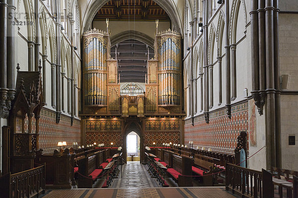 Innenansicht  Kathedrale von Rochester  Rochester  Kent  England  Großbritannien  Europa