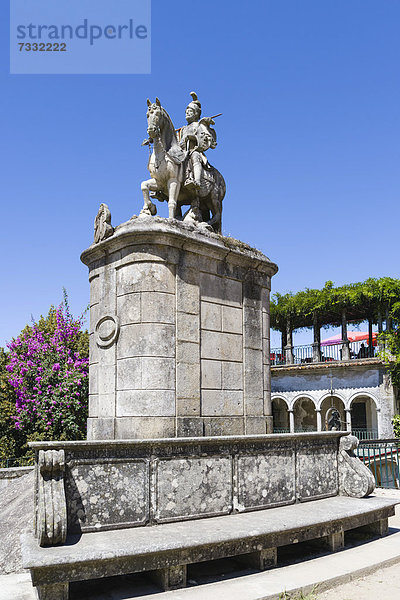 Estatua de Sao Longuinho  Statue des Heiligen Longinus  Santuario do Bom Jesus do Monte  Tenoes  Braga  Cavado  Norte  Portugal  Europa