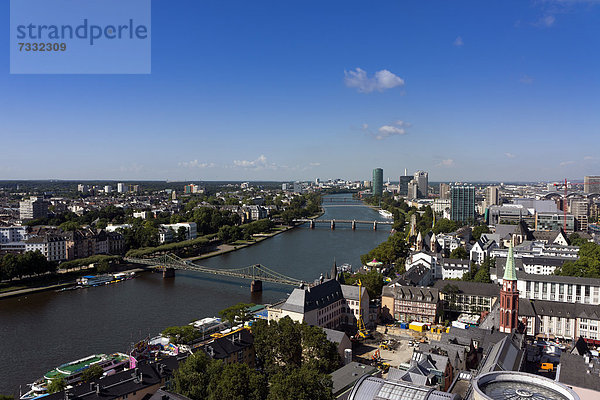 Frankfurt mit dem Main  Frankfurt am Main  Hessen  Deutschland  Europa