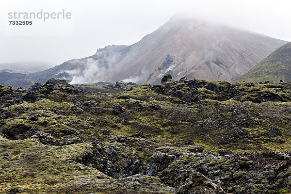 Vulkanlandschaft  Landmannalaugar  Island  Europa