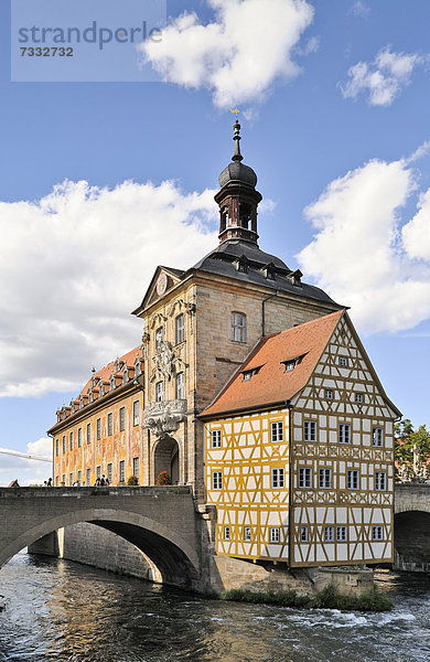 Europa Bamberg Bayern Deutschland Altes Rathaus