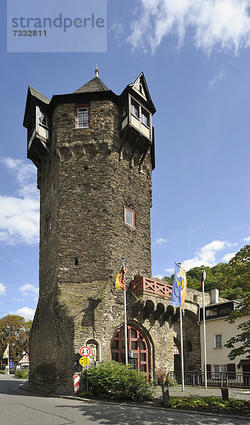 Obertor  Braubach  Rhein-Lahn-Kreis  Rheinland-Pfalz  Deutschland  Europa