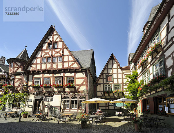 Europa UNESCO-Welterbe Bacharach Deutschland Rheinland-Pfalz