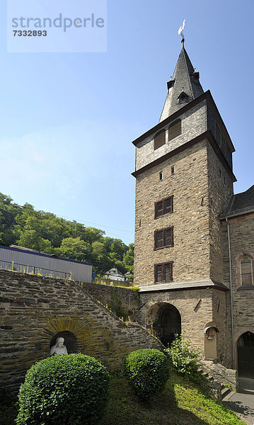 Katholische Kirche  St. Goar  Sankt Goar  Unesco Weltkulturerbe Oberes Mittelrheintal  Rheinland-Pfalz  Deutschland  Europa