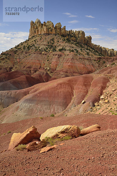 The Castle  legendäre Burr Trail Road  Grand Staircase-Escalante National Monument  GSENM  Utah  Südwesten  Vereinigte Staaten von Amerika  USA