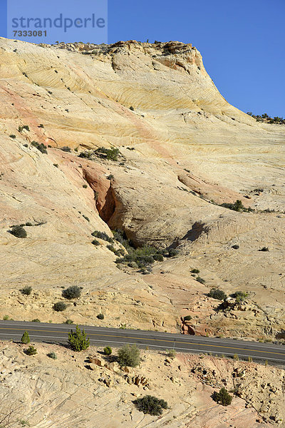US Highway 12 durch Devil's Backbone  Grand Staircase-Escalante National Monument  GSENM  Utah  Südwesten  Vereinigte Staaten von Amerika  USA