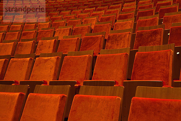 Detail der Sitze in einem Theater