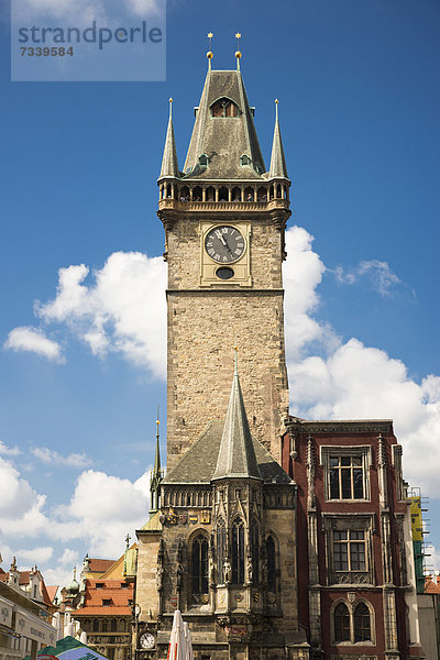 Turm Altstädter Rathaus  Altstädter Ring  auch Altstädter Markt  Prag  Tschechische Republik  Europa