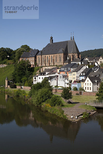 Europa Kirche Ansicht Deutschland Rheinland-Pfalz Saarburg