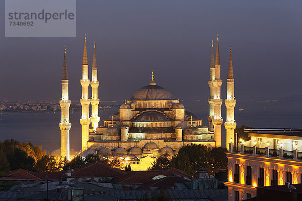 Blaue Moschee  auch Sultan-Ahmed-Moschee  Sultanahmet Camii  Istanbul  Türkei  Europa