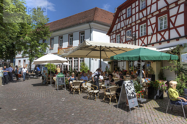 Europa Wohnhaus Geschichte Restaurant Garten Baden-Württemberg Ortsteil Deutschland Hälfte alt