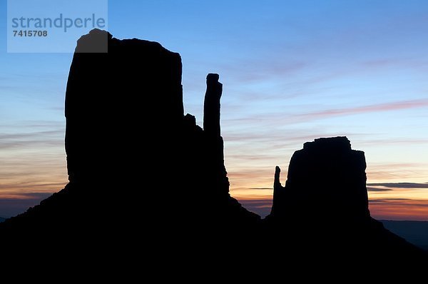 Silhouette  Sonnenaufgang  Tal  Wahrzeichen  Monument  Fäustling  Arizona