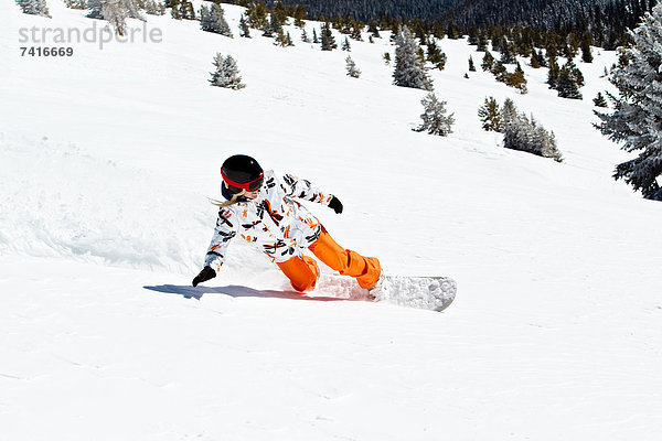 Snowboardfahrer  Gesichtspuder