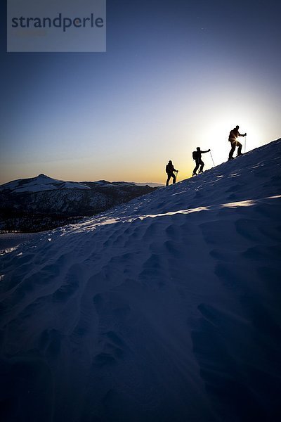 Schönheit  Silhouette  Beleuchtung  Licht  Sonnenaufgang  unbewohnte  entlegene Gegend  Ski  3