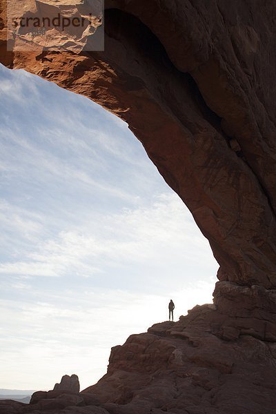 nahe  Brücke  wandern  Moab  Utah