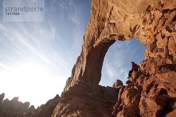 nahe  Brücke  wandern  Moab  Utah