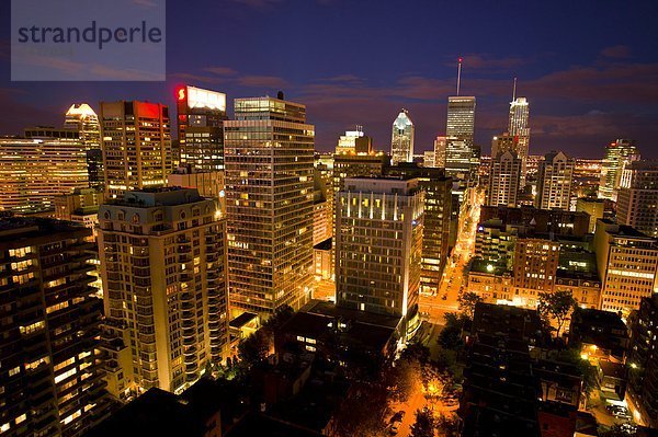 Skyline  Skylines  Nacht  Großstadt  Kanada  Montreal  Quebec